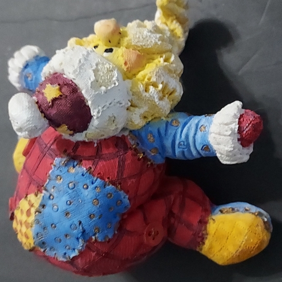 Santa Stocking Hanger some paint missing in back,chip on button in the back. - Picture 3 of 9